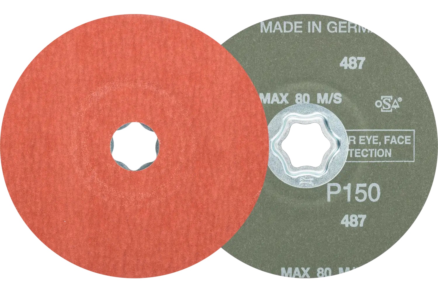 Picture of Pferd Combiclick® Fiber Disc, 5" Dia, 150 Grit, Aluminum oxide A-Cool